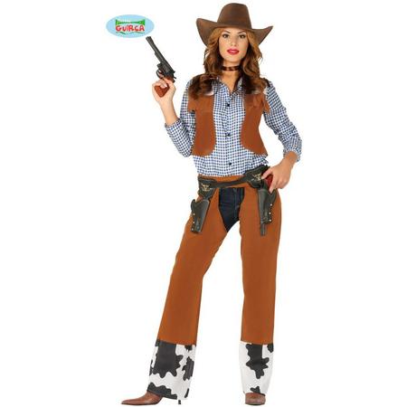 Cowboy & Cowgirl Kostuum | Rodeo Kampioene Cowgirl | Vrouw | Maat 42-44 | Carnaval kostuum | Verkleedkleding